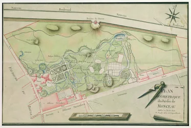 Plan van het Parc Monceau, 1803
